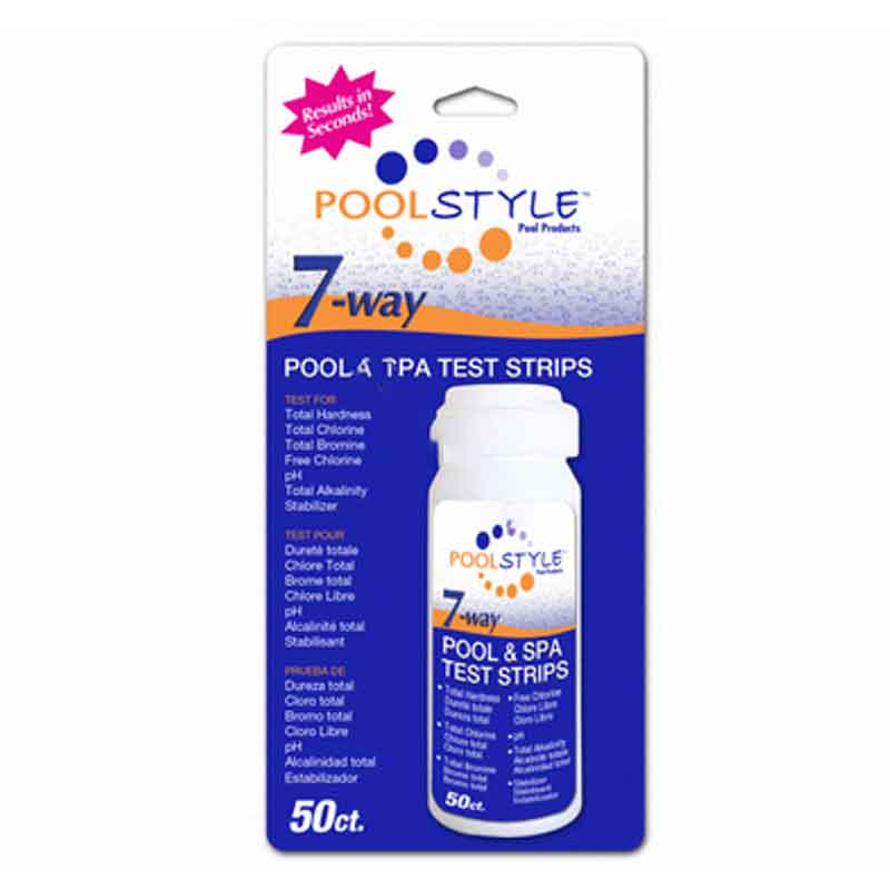 Pool Style 7-Way Pool and Spa Test Strips