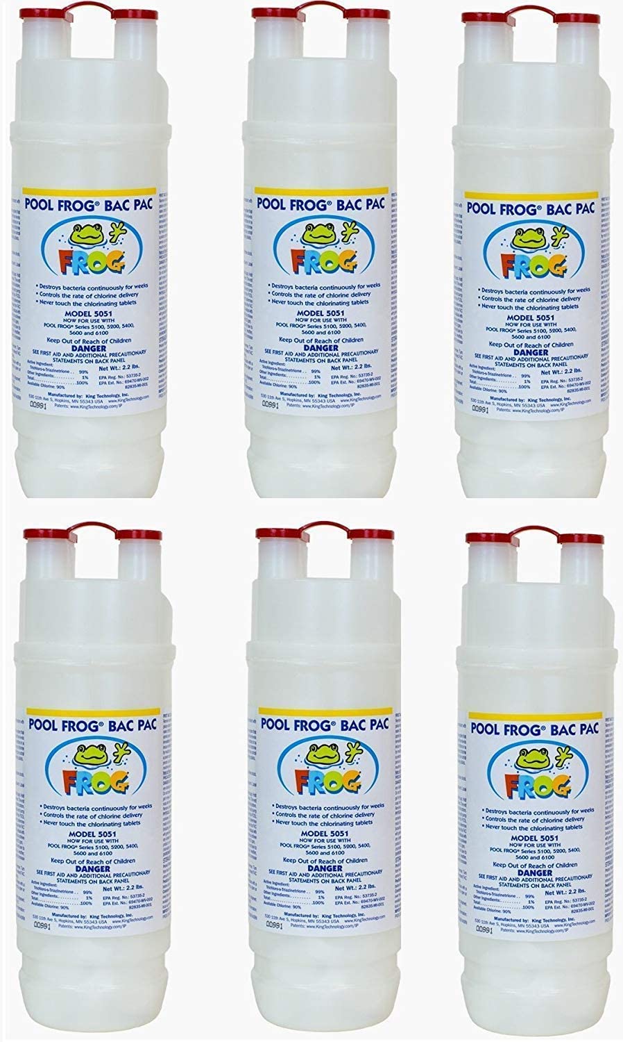 Pool Frog Back Pack-6 Pack