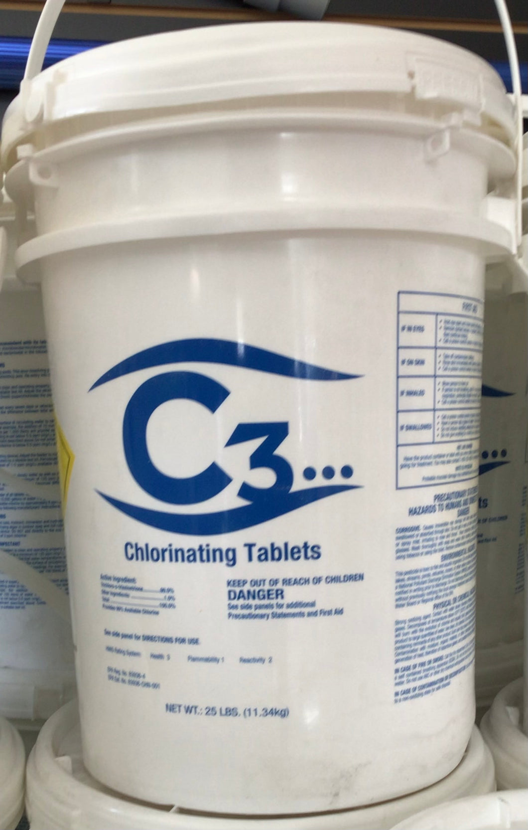25lb: 3” Chlorine Tabs